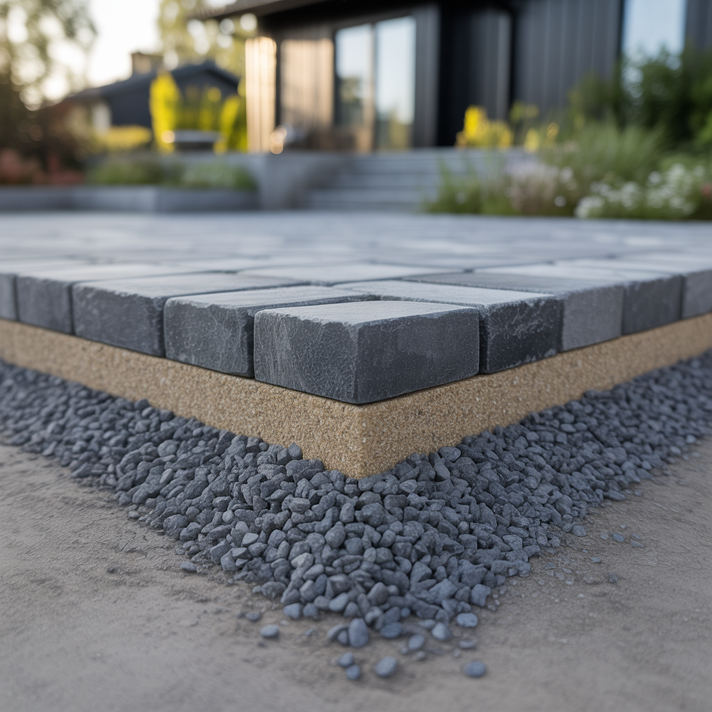 11.Hur tjock bor barlagret vara under markstenen