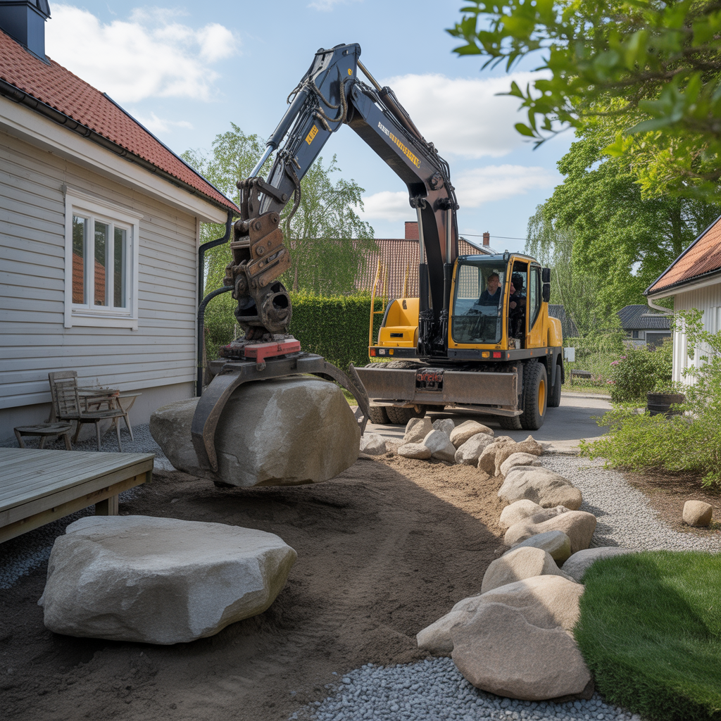 5.Vad kostar det att forsla bort stora stenblock fran tomten