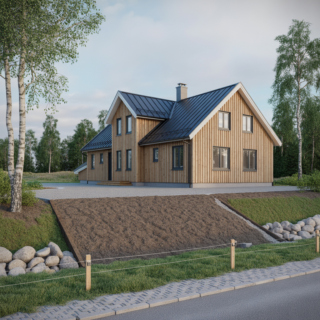 hojdsattning av tomt checklista for avvattning och fall