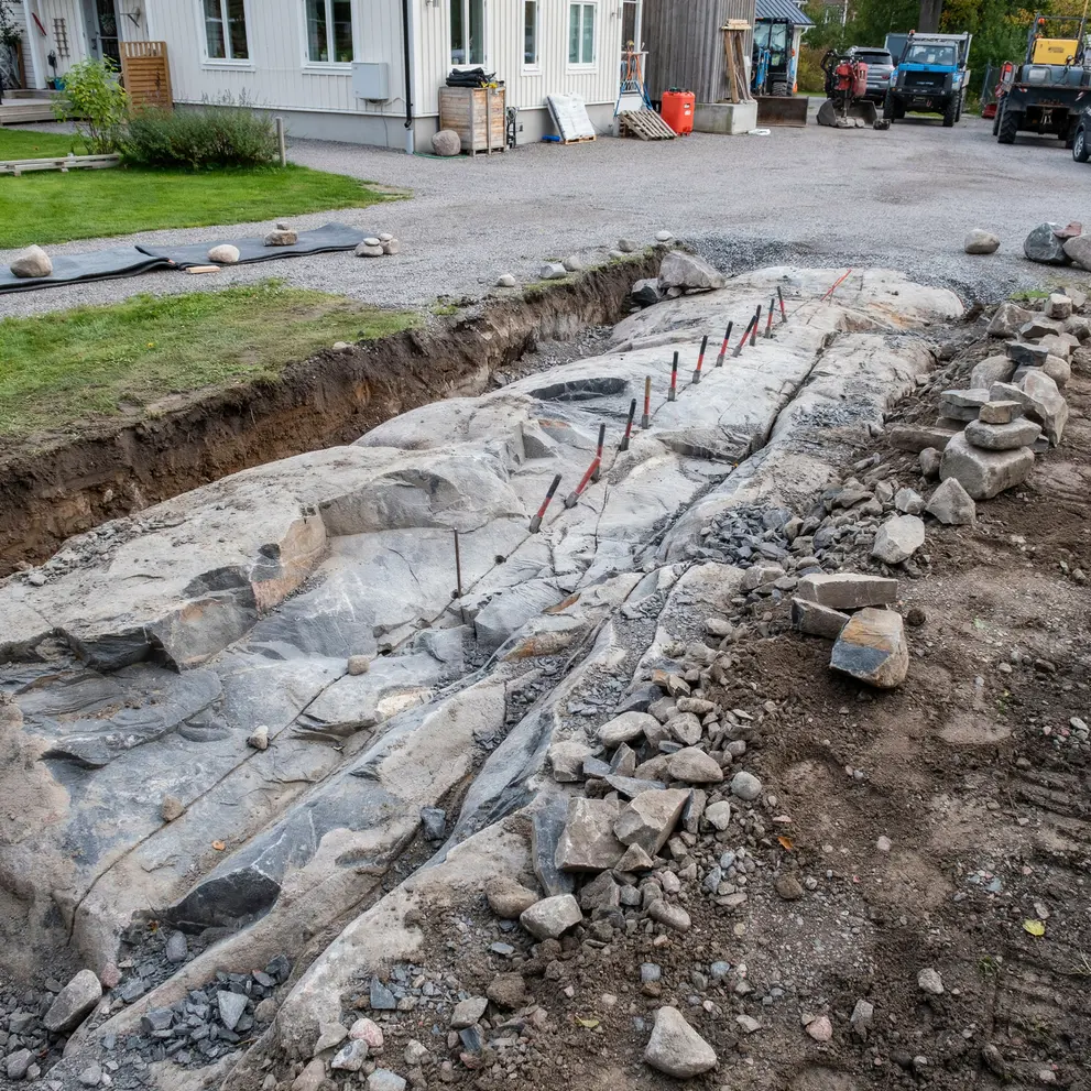 stensprackning bergsprangning lund skane